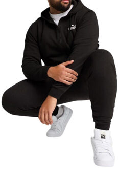 PUMA Heren essential no.1 logo slim joggingbroek - maat S Zwart