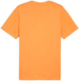 PUMA Heren essentials logo t-shirt - maat M Oranje