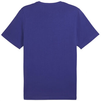 PUMA Heren essentieel logo t-shirt - maat S Paars