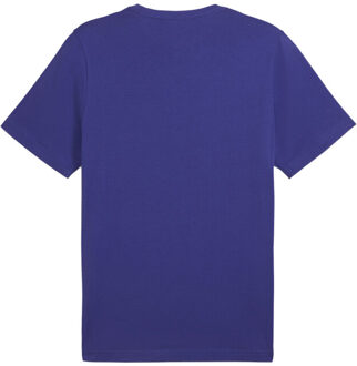 PUMA Heren essentieel logo t-shirt Paars - S