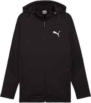 PUMA Heren Evostripe Full Zip Hoodie Puma , Black , Heren - Xl,L,M,S,Xs