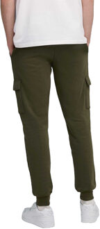 PUMA Heren Fleece Cargo Broek met Klein Logo (Olijf)