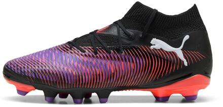 PUMA Heren Future 8 Pro Stevige Grond Voetbalschoenen (Zwart, Rood) - maat EU 39/ UK 6 Zwart/rood
