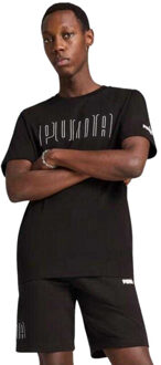 PUMA Heren grafisch sport t-shirt - maat L Zwart