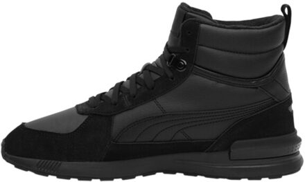 PUMA Heren gravition leren mid laarzen Zwart - 44,5