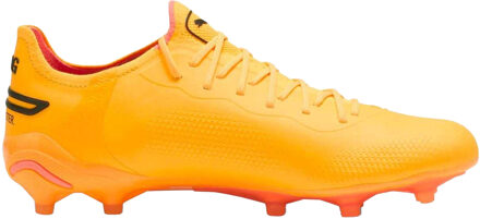PUMA Heren King Ultimate Stevige Grond Voetbalschoenen (Zonnestraal/Puma zwart/Zonsondergangglans) - maat EU 37 / UK 4 Geel