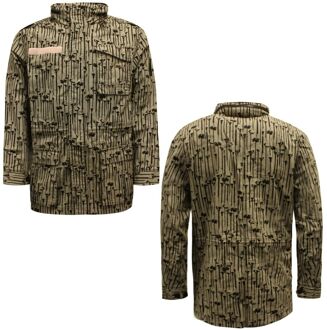 PUMA heren Mid Length Zip Up Parka jas met capuchon Beige 547793 02 A44E Bruin