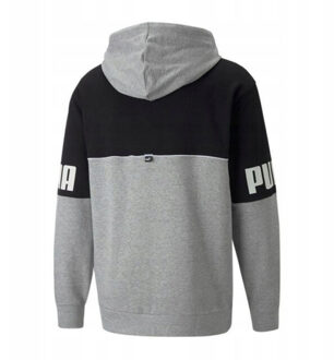 PUMA Heren power full zip hoodie Grijs - M