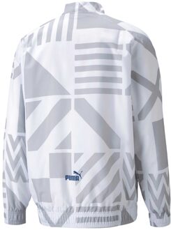PUMA Heren Prematch Olympique De Marseille FC Track Jacket (Wit) - S