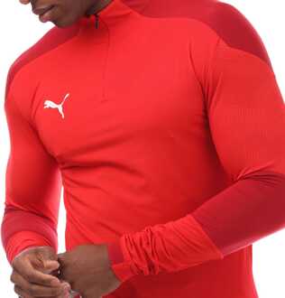 PUMA Heren Puma Final Training 1/4 Zip Top in Rood
