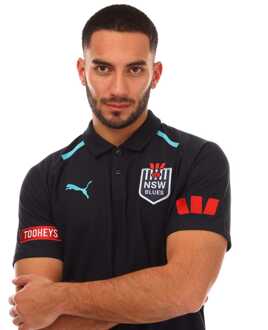 PUMA Heren Puma NSW Blues 2024 Team Poloshirt in Blauw