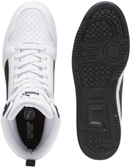 PUMA Heren rebound v6 leren trainers Wit - 44,5