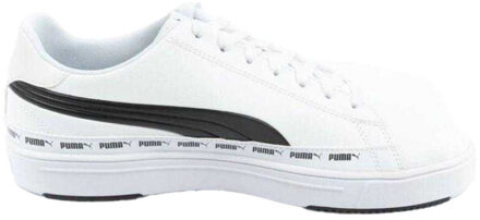 PUMA Heren serve pro ecologisch leren trainers Wit - 44