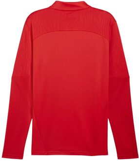 PUMA Heren Stade Rennais FC Kwart Rits Trainingsshirt (Rood) - maat