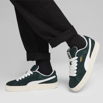 PUMA Heren Suede XL Harige Sneakers - maat EU 42 / UK 8 Groen
