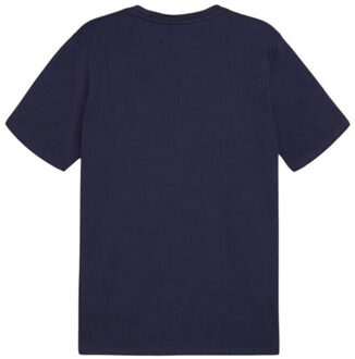 PUMA Heren team doel casuals t-shirt - maat M Blauw