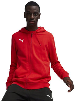 PUMA Heren team goal casual full zip hoodie Rood - S