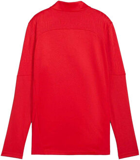 PUMA Heren TeamFinal Quarter Zip Trainingsshirt (Rood) - S