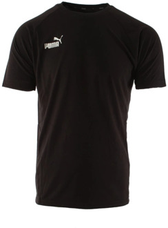 PUMA Heren teamFINAL Zwart T-Shirt Puma , Black , Heren - 2Xl,Xl,M,S