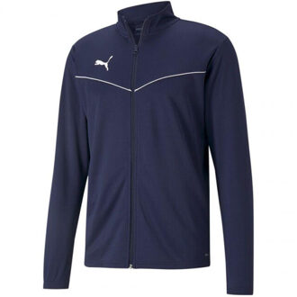 PUMA Heren teamrise polyester trainingsjas Blauw - S