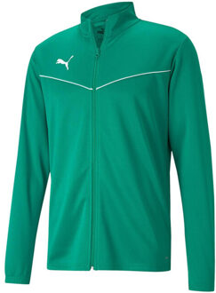 PUMA Heren teamrise polyester trainingsjas Groen - M