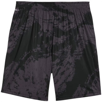 PUMA Heren train all day korte broek met all-over print - maat L Zwart