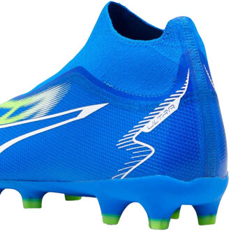 PUMA Heren Ultra Match Slip-on Voetbalschoenen (Blauw/Puma Wit/Groen Pro)