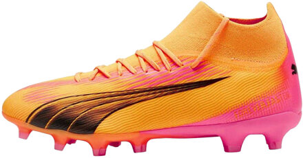PUMA Heren Ultra Pro Stevige Grond Voetbalschoenen (Zonnestraal/Puma zwart/Zonsondergangglans) - maat Geel