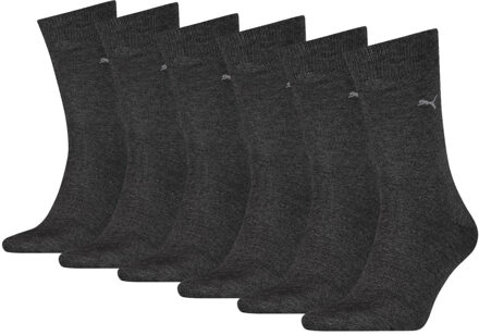PUMA Herensokken Classic 6-pack Antraciet-43/46 - 43/46