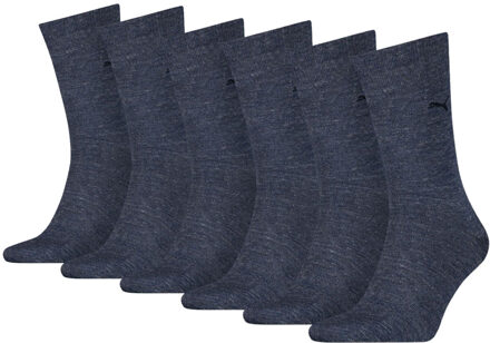 PUMA Herensokken Classic 6-pack Denim-39/42 - 39/42