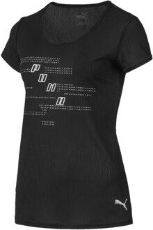 PUMA Ignite Korte Mouw Hardlooptrui Logo Print Top 517464 01 - maat Veelkleurig