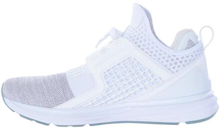 PUMA Ignite Limitless Knit White Lace Up Slip On Hardlooptrainers - Heren Wit - EU 40 / UK 6.5