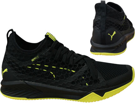 PUMA Ignite XT Netfit Lace Up Damestrainers Zwart 189996 06 B36A