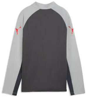PUMA individualliga 1/4 zip top jr sweater voetbal train jongens - Grijs - 152