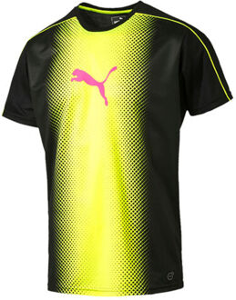 PUMA IT evo TRG Touch Cat Grafisch Zwart Geel Heren T-shirt 654843 57