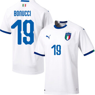 PUMA Italië Shirt Uit 2018-2019 + Bonucci 19 (Fan Style) - S