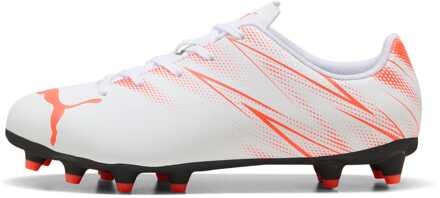 PUMA Juniors Attacanto FG/AG Voetbalschoenen voor jongens in Wit - EU 37 / UK 4