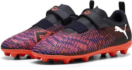 PUMA Kids FUTURE 8 PLAY V FG/AG RB Voetbalschoenen Zwart