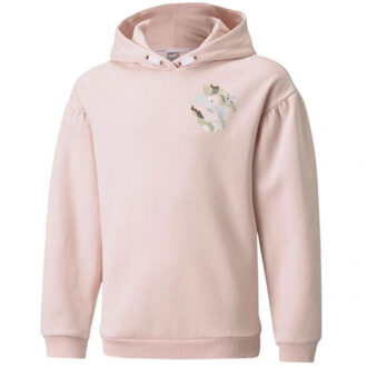 PUMA Kinder/kids alpha hoodie - maat S Roze