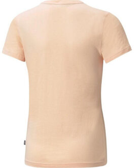 PUMA Kinder/kids essentials+ logo t-shirt - maat 116 Oranje