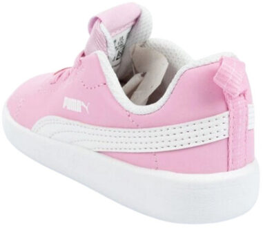 PUMA Kinder/kinder courtflex inf leren trainers Roze - 25,5