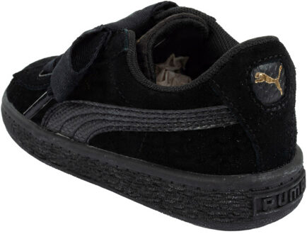 PUMA Kinder/kinder snk heart leren trainers Zwart - 22