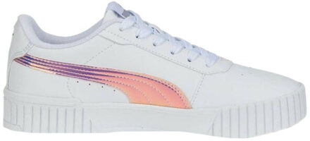 PUMA Kinderen/kinderen carina 2.0 holo kunstleren trainers - maat 37 Wit