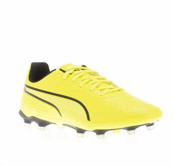 PUMA King Match FG/AG Voetbalschoenen voor heren in Lime Limoengroen - EU 44 / UK 9.5