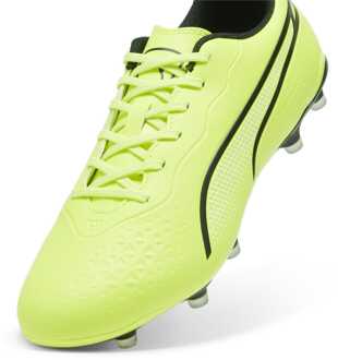 PUMA King Match MG Voetbalschoenen voor heren in Lime - maat EU 46 / UK 11 Limoengroen