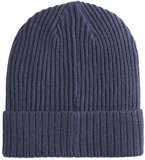 PUMA Klassieke geribde muts met manchet van acryl - maat One size Blauw