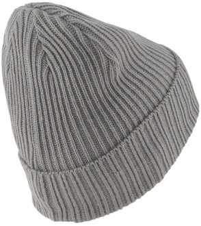 PUMA Klassieke geribde muts met manchet van acryl - maat One size Grijs
