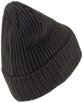 PUMA Klassieke geribde muts met manchet van acryl Zwart - One size