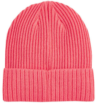 PUMA Klassieke geribde omgeslagen muts voor volwassenen Roze - One size