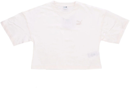 PUMA Klassieke Oversized Tee - Streetwear Collectie Puma , White , Dames - M,S